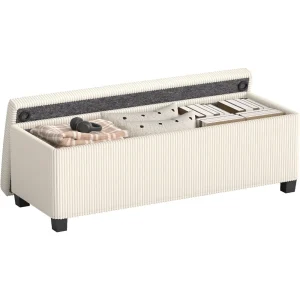 44 Inches Storage Ottoman Bench