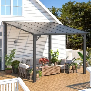 10’ x 10’ Gazebo, Wall Mounted  Pergola