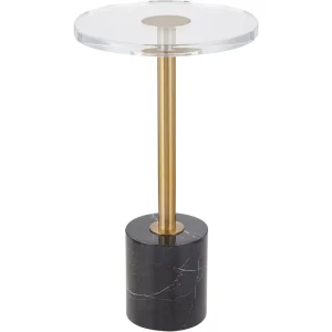 Acrylic side table,clear small round