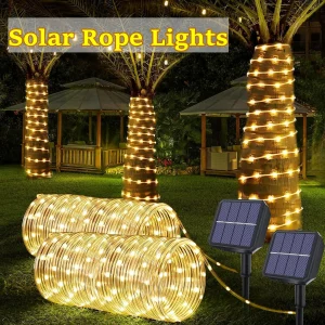 LED Solar Strip Rope Tube Fairy Light