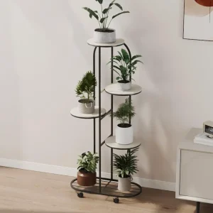 4/5 Tier Metal Plant Stand for Indoor Outdoor