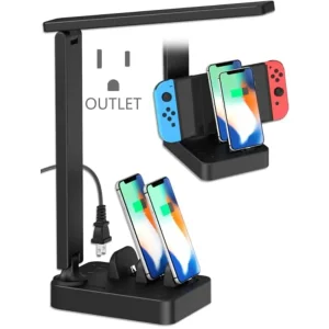 LED Desk Lamp, Touch Cotrol with 3 USB C Charger