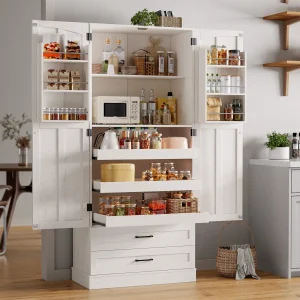 6 Door Kitchen Pantry Cabinet Pantry Storage Cabinet