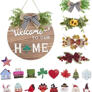 1SET Interchangeable Welcome Home Sign